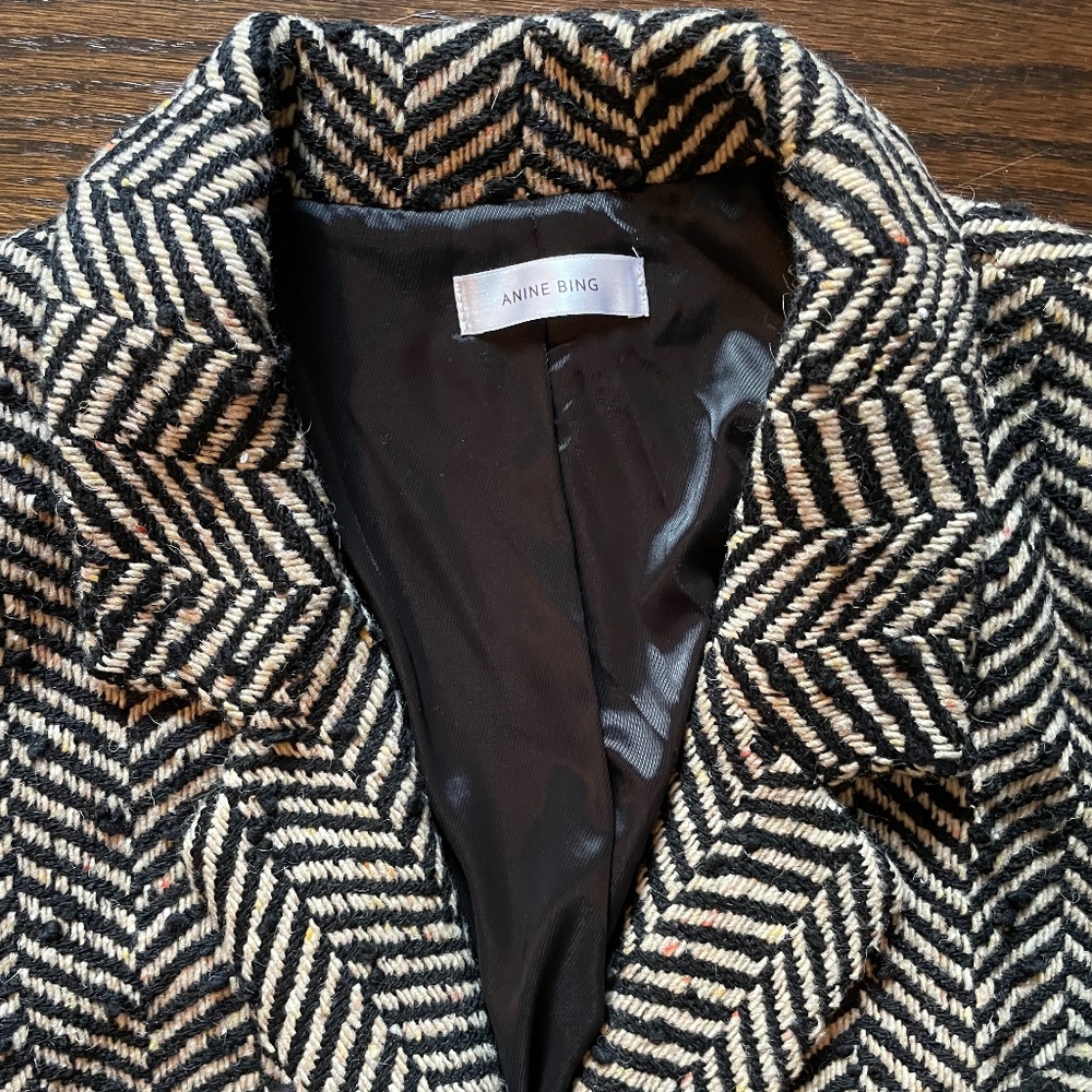 Anine Bing Fishbone Blazer - Size S